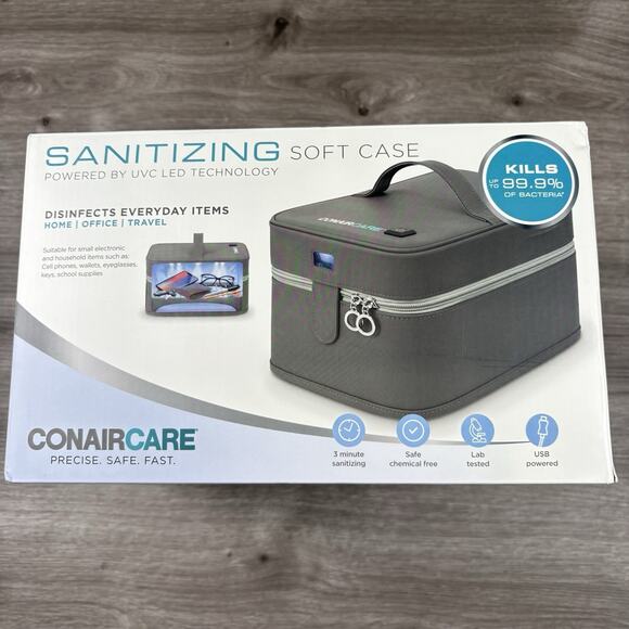 Conair Conaircare Sanitizing Soft Case Disinfect Everyday Items Chemical Free - Picture 1 of 16